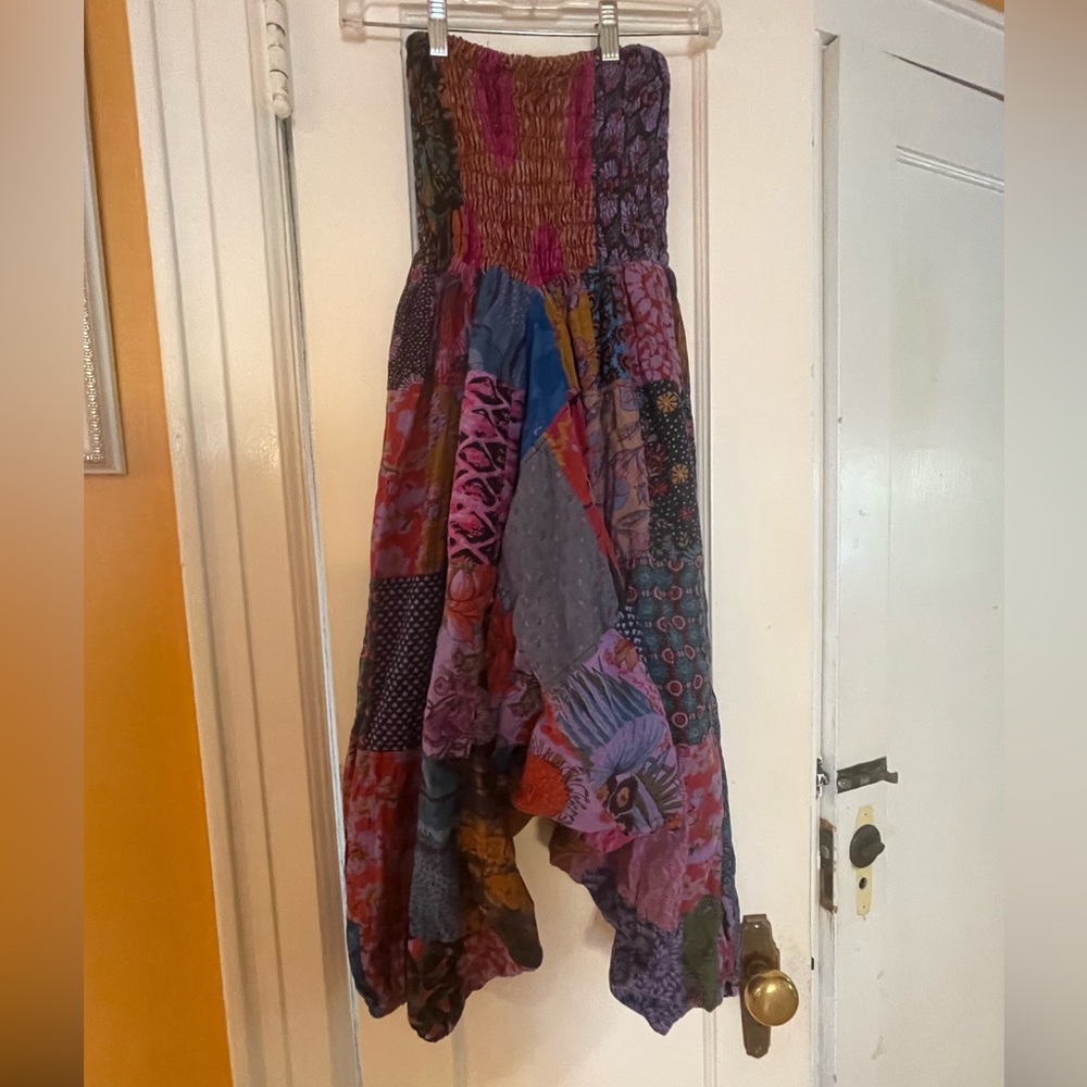 Tribe Azure Fair trade handcrafted balloon pants size S/M